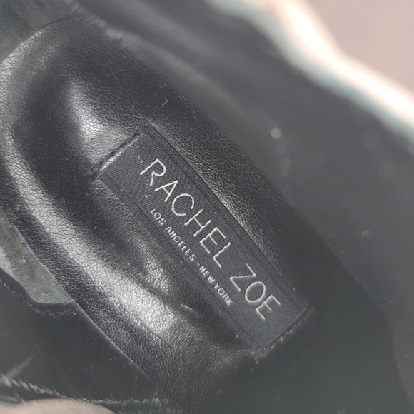 Rachel Zoe Twiggy Tan Suede Ankle Booties Size 8M - Picture 12 of 14